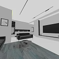 Modern Detached Villa Exterior Design With Large Windows Balcony And Interior Rooms