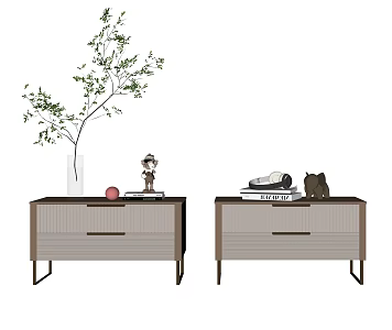 Modern bedside table 3d model