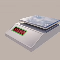 Modern Electronic Scale With Digital Display Showing 8888 For Accurate Weighing 3d model