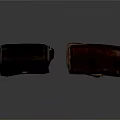 Two Brown Velvet Daily Life Pouches With Golden Buttons And Practical Design
