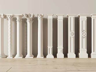 Jane's Roman Column Roman Column Combination 3d model