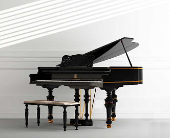 American Piano 3d model