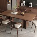 Modern Dining Table Ancient Dining Table Silent Dining Table Chair 3d model