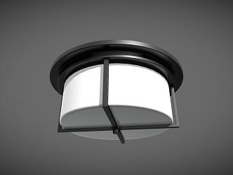 round ceiling lamp 3d model