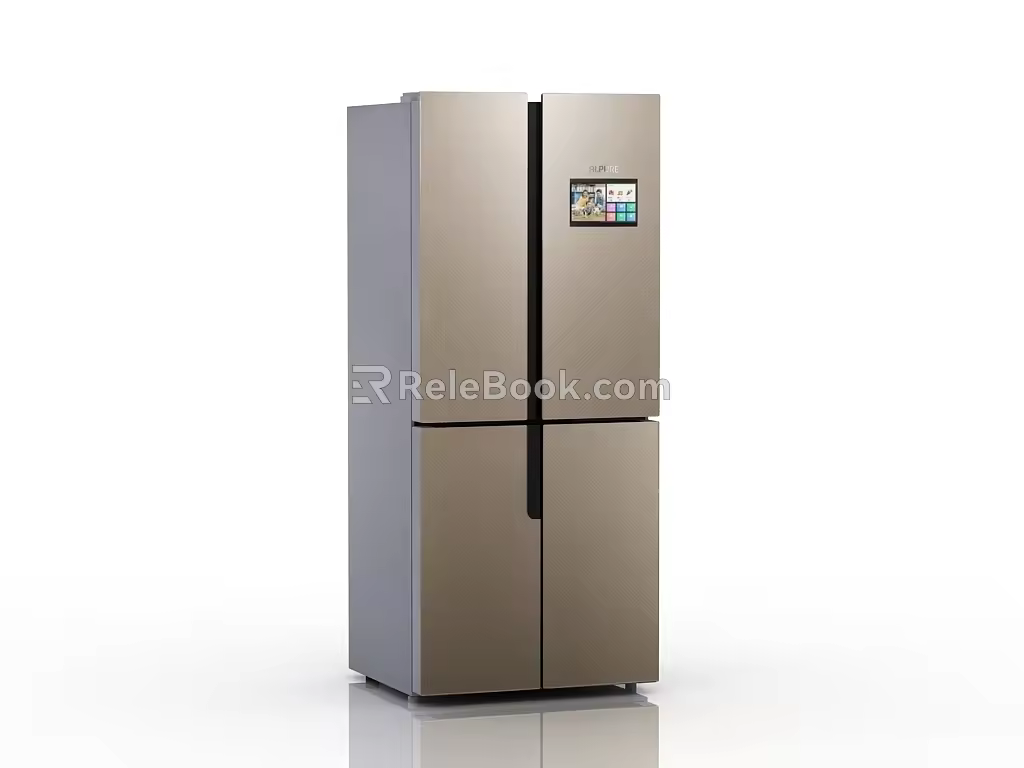 Modern refrigerator 3d model