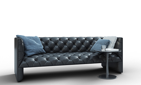 modern double sofa 3d model