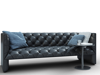 modern double sofa 3d model