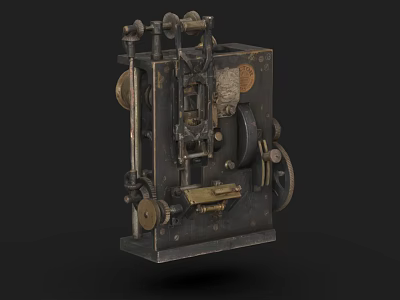 Telephony Walkie-talkie Military Radio Communication Equipment Old Telegraph Old Telephone Low Face Number Low Model Simple Model Game Video Level Super Realistic 3d model