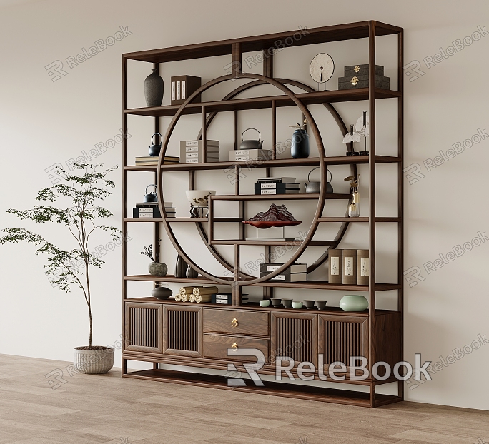 New Chinese Antique Rack model