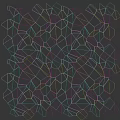 Multicolor Hexagonal Floor Tiles With Marble Texture Modern Decorative Patterned Layout