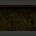 Curved Yellow Green Textured Panel With Mossy Speckled Pattern And Smooth Surface