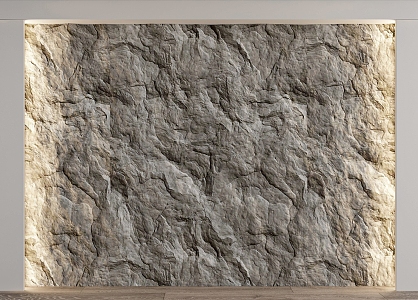 rubble stone background wall rock background wall 3d model