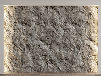 rubble stone background wall rock background wall 3d model