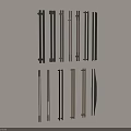Different Types Of Modern Metal Furniture Handles With Various Designs And Shapes