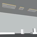 Modern Ceiling Lights With Sleek Design And Warm Yellow Glow For Minimalist Interior Illumination