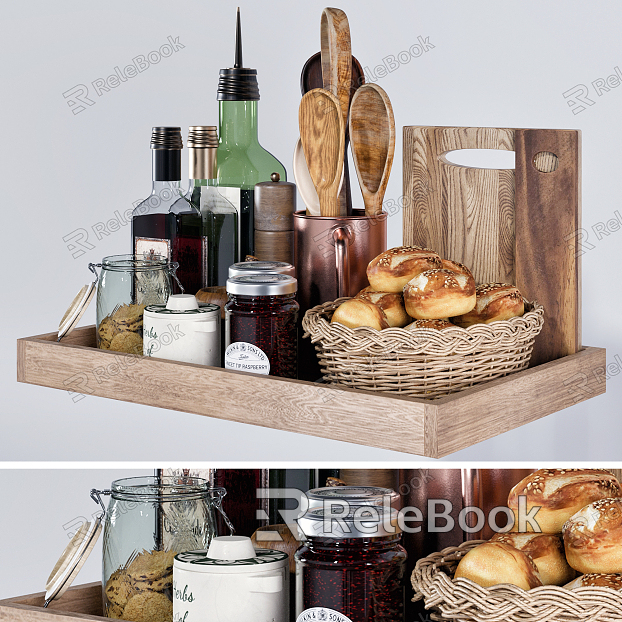 Modern Kitchen Supplies Decorations model