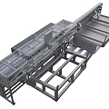 Industrial Equipment Production Line With Metal Frame And Conveyor System Components