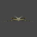 Vibrant Yellow And Black Butterfly With Detailed Wing Patterns And Antennae