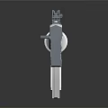 Modern White Assault Rifle With Sleek Design And Tactical Features