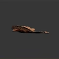 Natural Layered Wood Grain Stone With Red Brown Surface And Textured Details