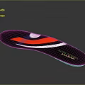 VASY Therapeutic Insole With Black Red White Design For Comfortable Foot Support