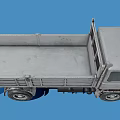 UN Marked Gray Flatbed Truck Featuring Military Style Exterior Design