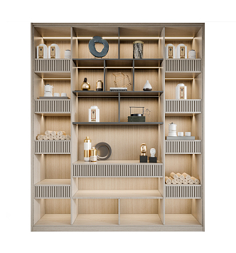 New Chinese Bookcase 3d model