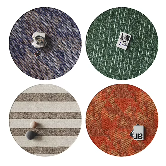 Modern Round Carpet 3d model