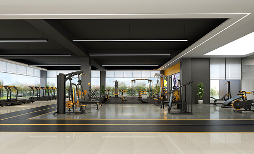 Modern Gym 3d model