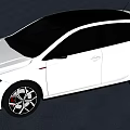White Volkswagen Golf Hatchback With Sporty Design Black Roof And Wheels