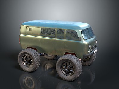 All Terrain Vehicle Toy Car Four-wheeler Beach Car Four-wheel Motorcycle Mountain Bike Off-road Mountain Bike 3d model