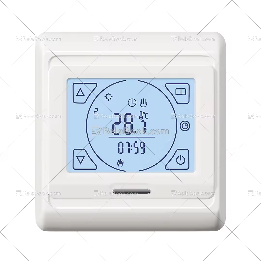 Air conditioning panel air conditioning switch 3d model
