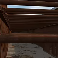Construction Site Foundation Work In Progress With Yellow Excavator And Steel Beams