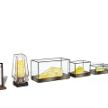 Modern lamp combination stone lamp 3d model