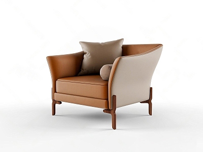 Modern single sofa model