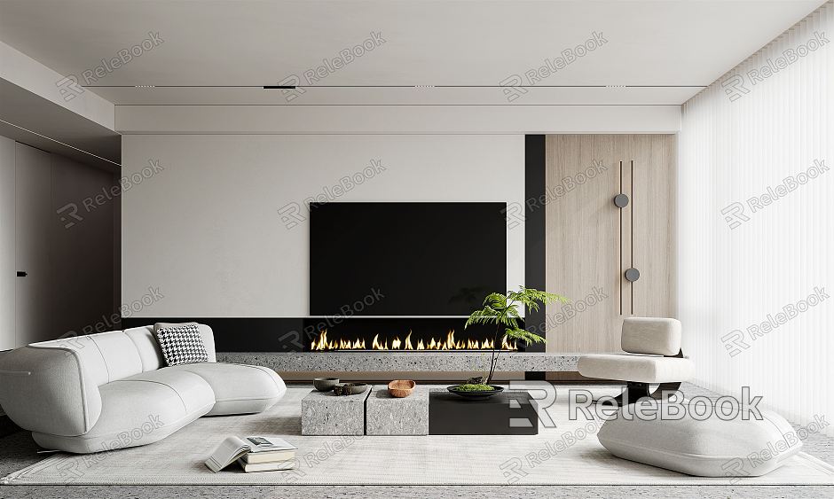 modern living room model