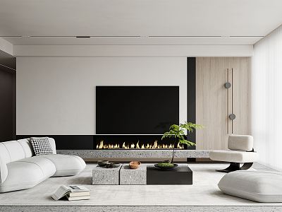 modern living room model