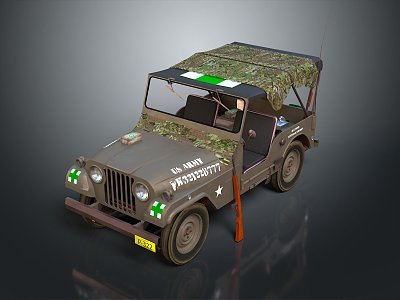 Hummer Pickup SUV Jeep 4WD SUV Military Jeep Hummer 3d model