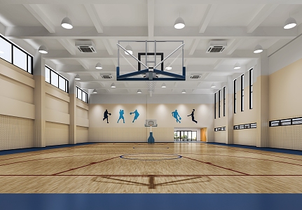 basketball court 3d model