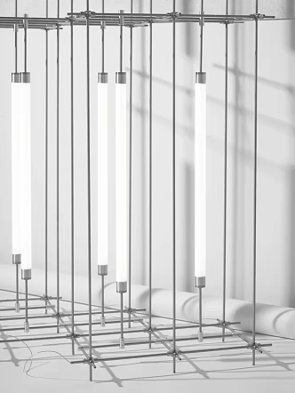 Modern Designer Metal Chandelier Mazar Lamp Chandelier 3d model