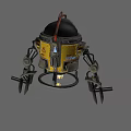 Animated robot 3d model