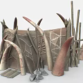 Primitive Horde Primitive Architecture Orc House 3d model