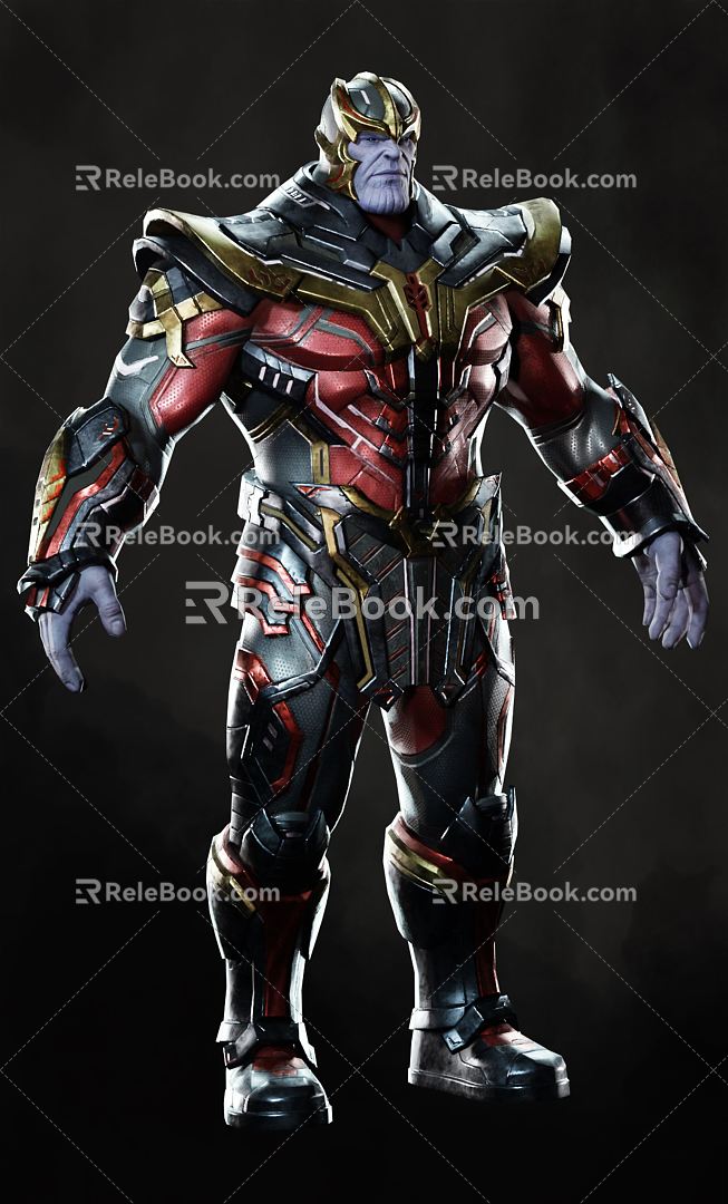 Modern Robot Marvel Movie villain Thanos 3d model