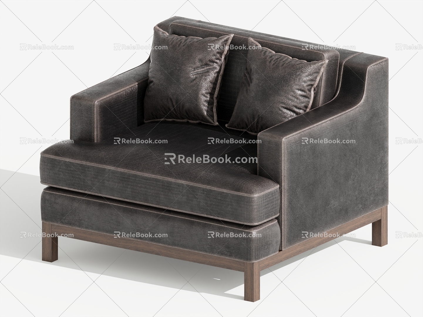 Single sofa single chair leisure chair 3d model