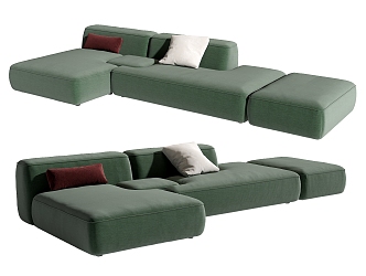 Modern Multiplayer Sofa 3d model