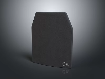 Black Modern Minimalist Decorative Ornament With Matte Finish And 68 Logo Design 3d model