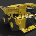 Komatsu 60A Large Yellow Mining Dump Truck With Heavy Duty Tires