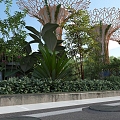 Garden landscape 3d model