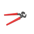 Professional Pliers Hand Tool With Red Ergonomic Handles And Steel Construction