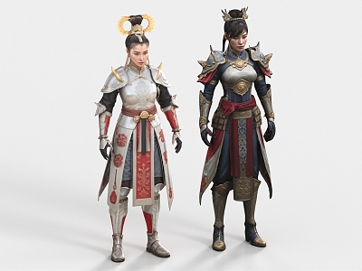 Female General, Female Soldier, Female Warrior, Female God of War 3d model